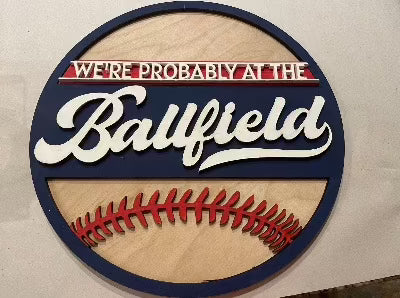 We are at the ball field - Premium  from Dreamcitywoodworks - Just $35.00! Shop now at Dreamcitywoodworks