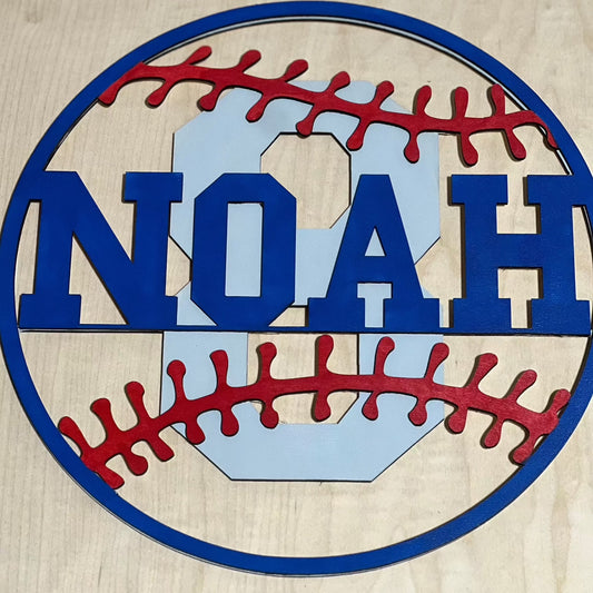 Custom baseball name plates - Premium handmade good from Dreamcitywoodworks - Just $20! Shop now at Dreamcitywoodworks